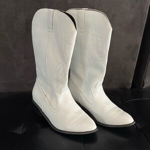 White cowboy boots from SHEIN